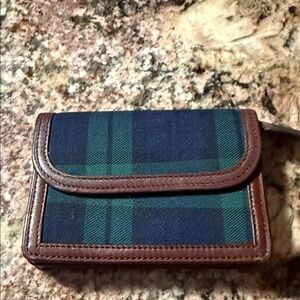 Polo by Ralph Lauren Blackwatch Blue and Green Plaid coin purse